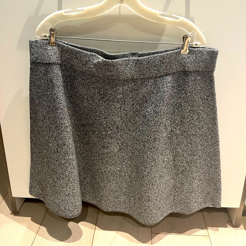 Ann Taylor Loft grey tweed skirt, XL